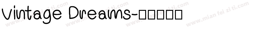 vintage Dreams字体转换